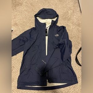 North Face Women's Rain Jacket - Navy - Small
